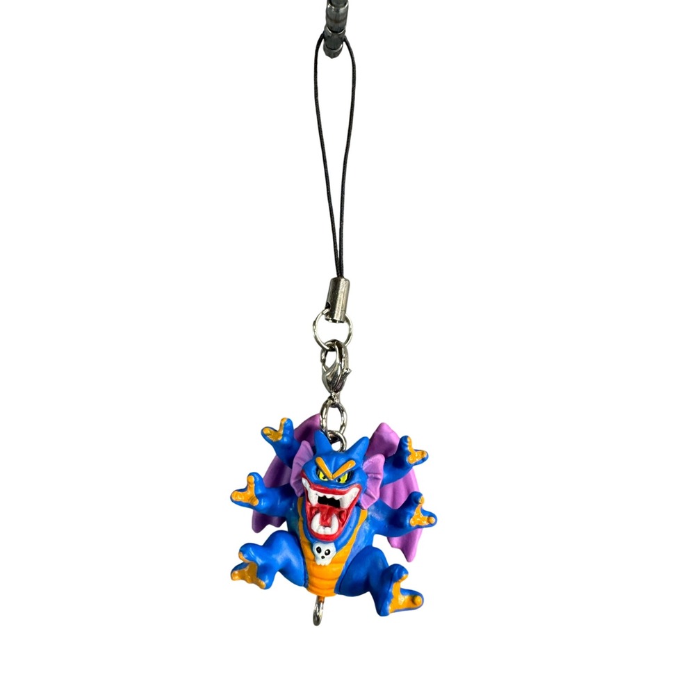 Dragon Quest Malroth Figure Phone Charm Blue Purple God of Destruction Enix